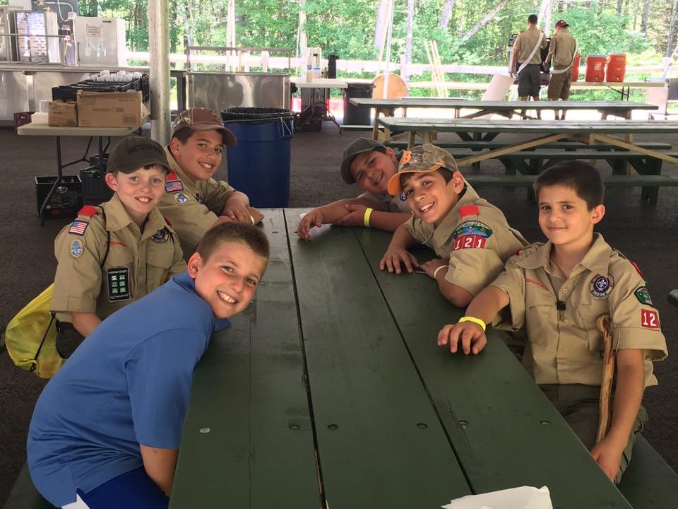 Scouts enjoying camp
